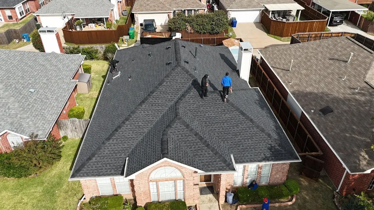 Commercial Roofing work in progress on a Pine Hills property